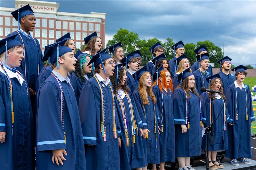 Students celebrate graduating